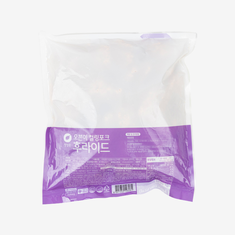 청정원 오븐이 컬링포크 후라이드 후면 이미지